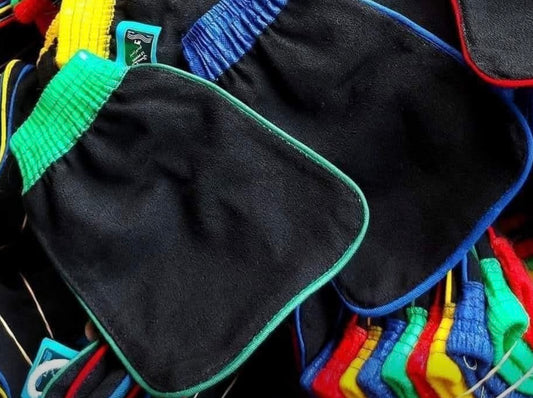 Gants, exfoliant gommage